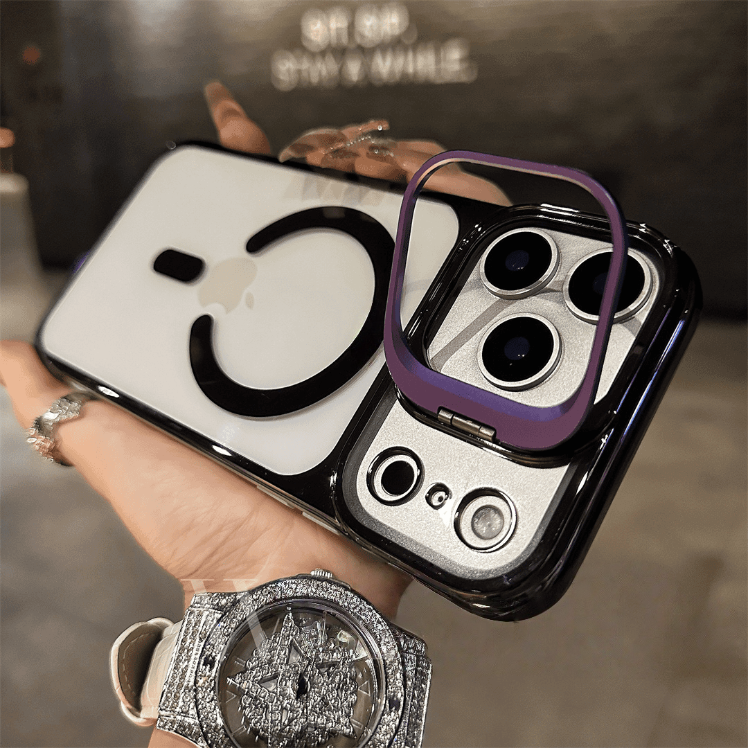 YUNKEY Magnetic Borderless Case with Built-in Lens Holder
