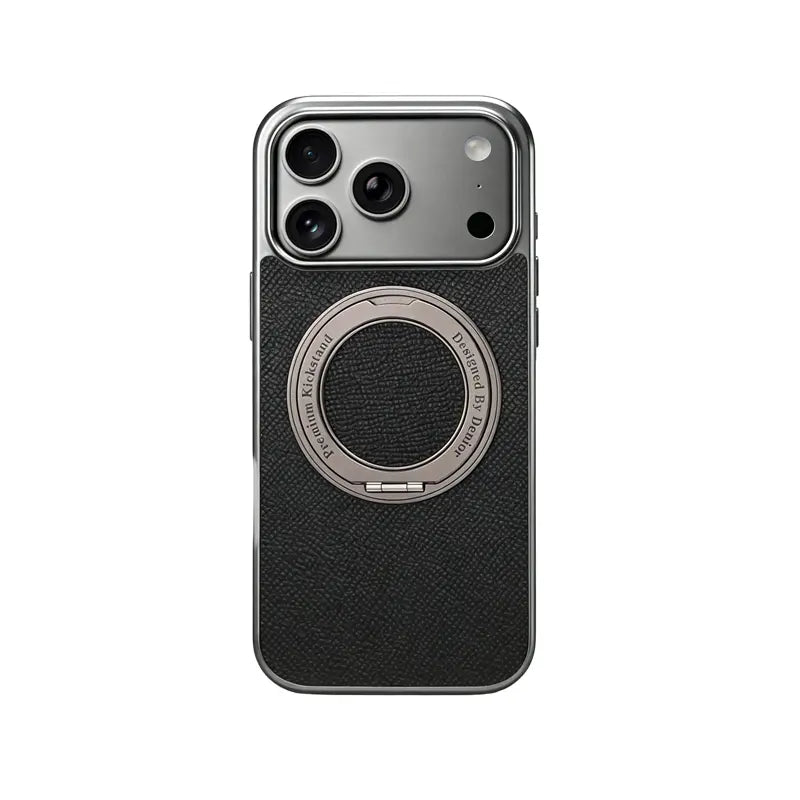 Leather iPhone Case with Grip – Full Protection (Orange) | PE260050