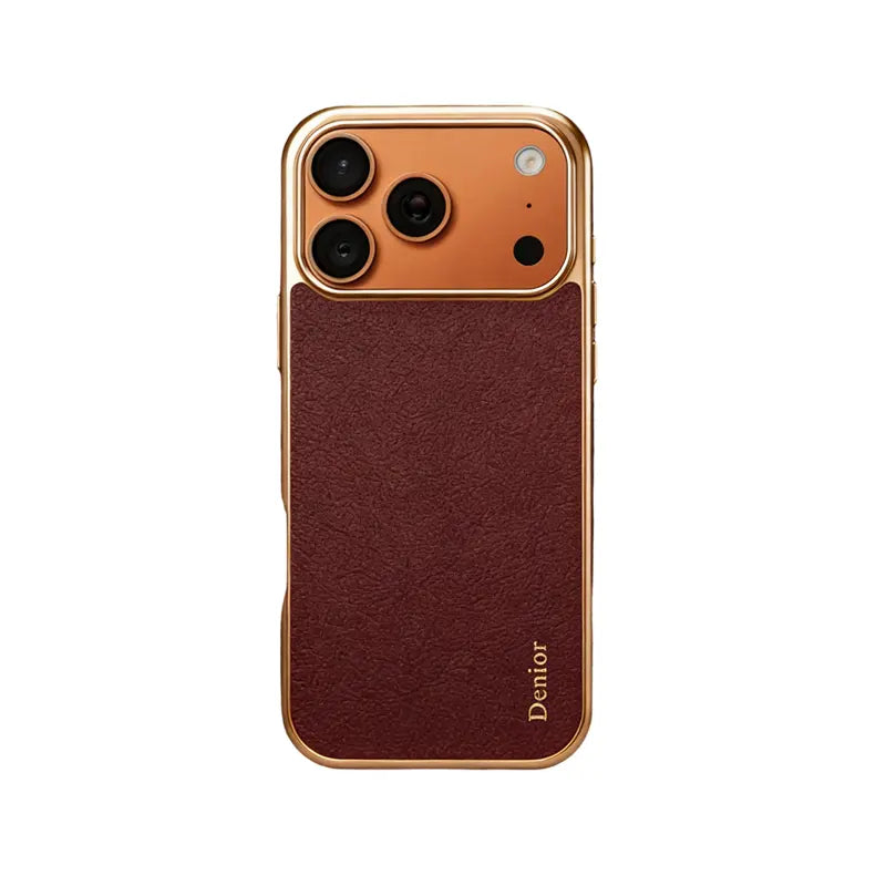 Luxury Leather iPhone Case–Sleek Design (Black) | PE260042