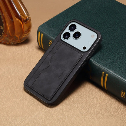 Leather Phone Case with Card Holder for iPhone (Black)  | PE260061
