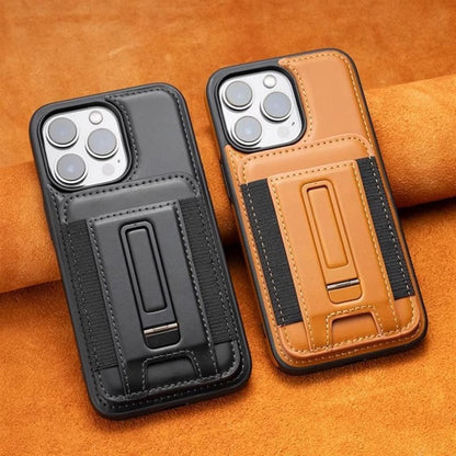 YUNKEY Premium Magnetic Leather Wallet Case For iPhone 14-17 with Detachable Stand