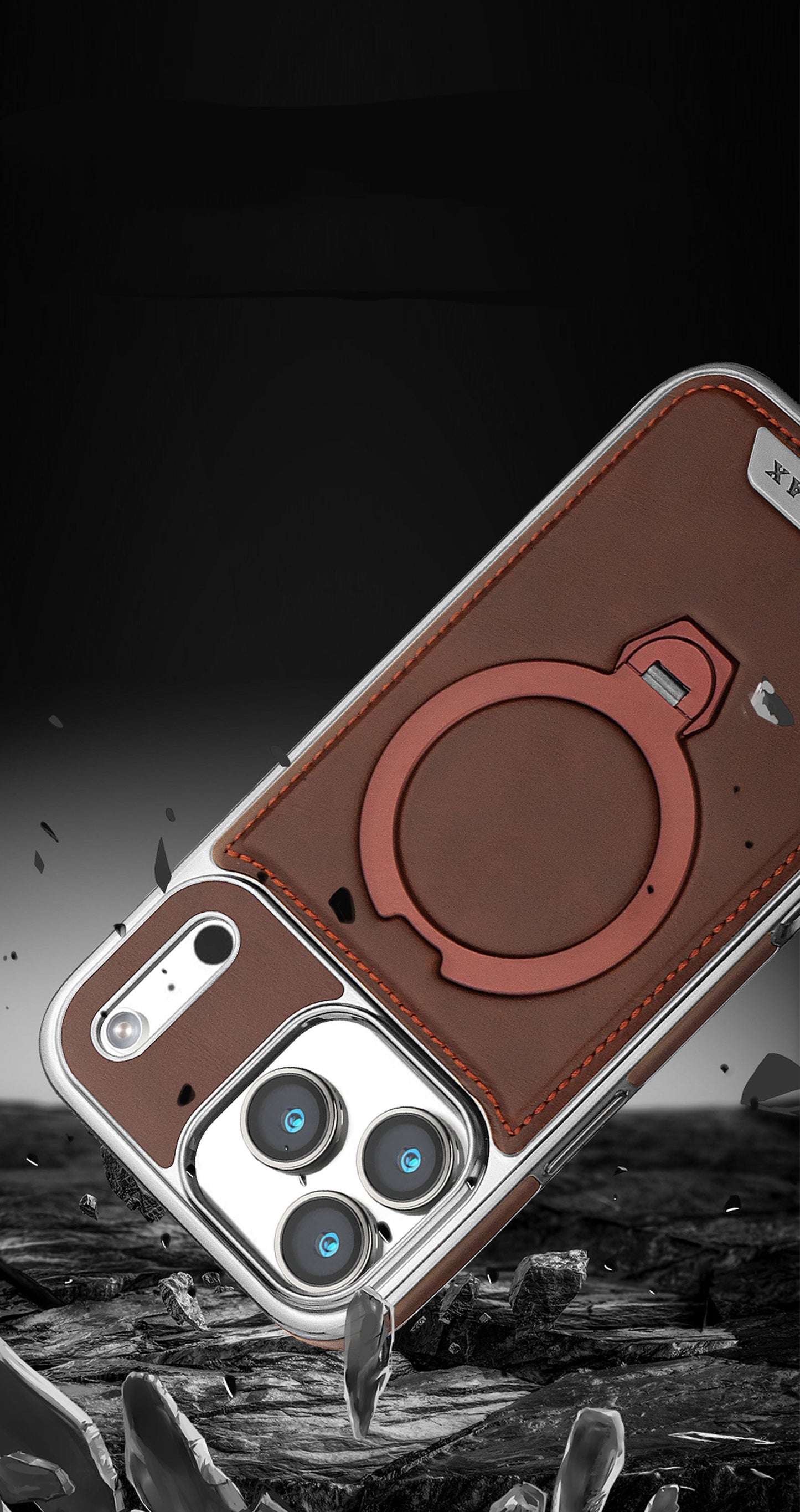 YUNKEY Magsafe Phone Case With Stand For iPhone Series