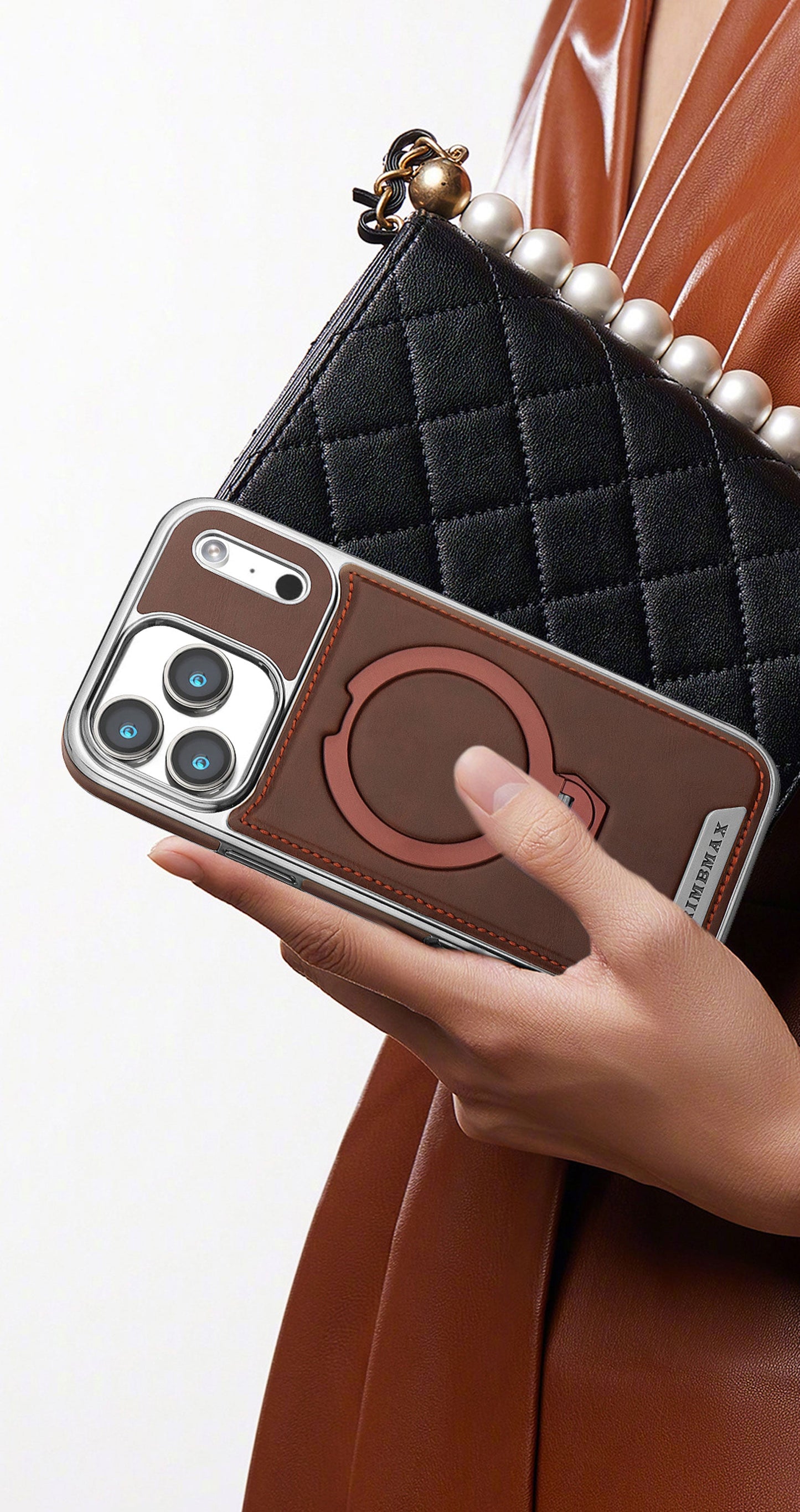 YUNKEY Magsafe Phone Case With Stand For iPhone Series