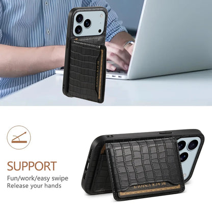 Wallet Phone Case With Card Holder for iPhone Black | PE260065