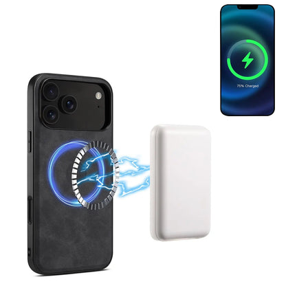 MagSafe Leather iPhone Case –  Full Protection (Black)  | PE260045