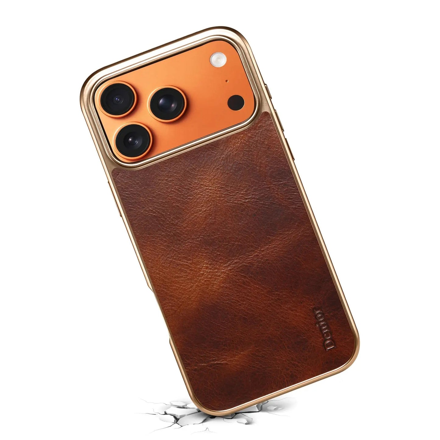 Leather Phone Case For iPhone 17 Sreies （Brown） | PE260041