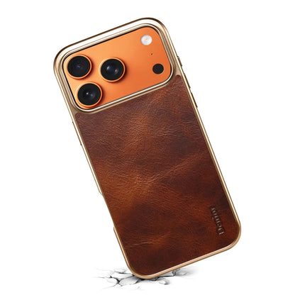 Leather Phone Case For iPhone 17 Sreies （Brown） | PE260041