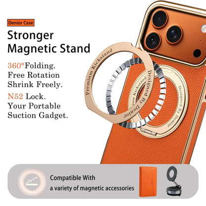 Leather iPhone Case with Grip – Full Protection (Orange)  | PE260050