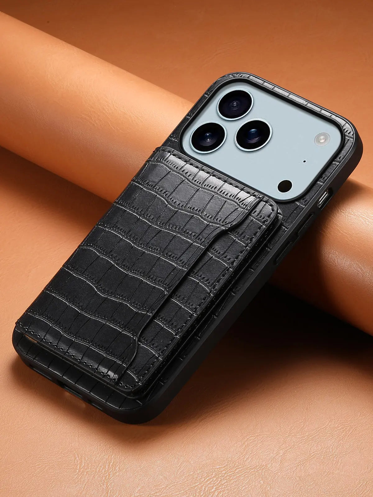 Wallet Phone Case With Card Holder for iPhone Black | PE260065