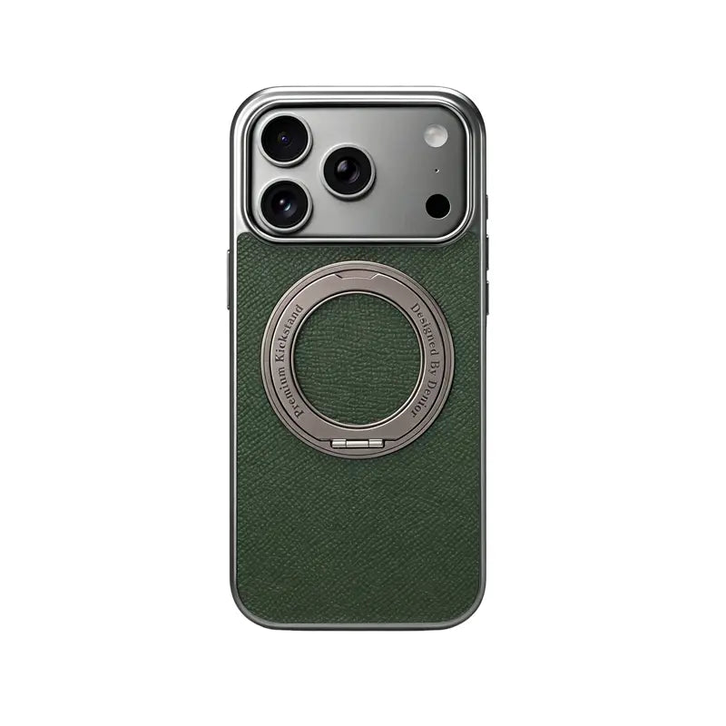 Leather iPhone Case with Grip – Full Protection (Orange)  | PE260050