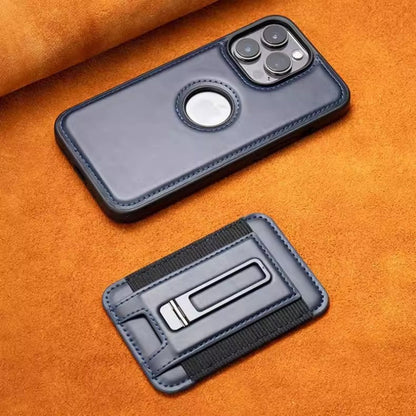 YUNKEY Premium Magnetic Leather Wallet Case For iPhone 14-17 with Detachable Stand