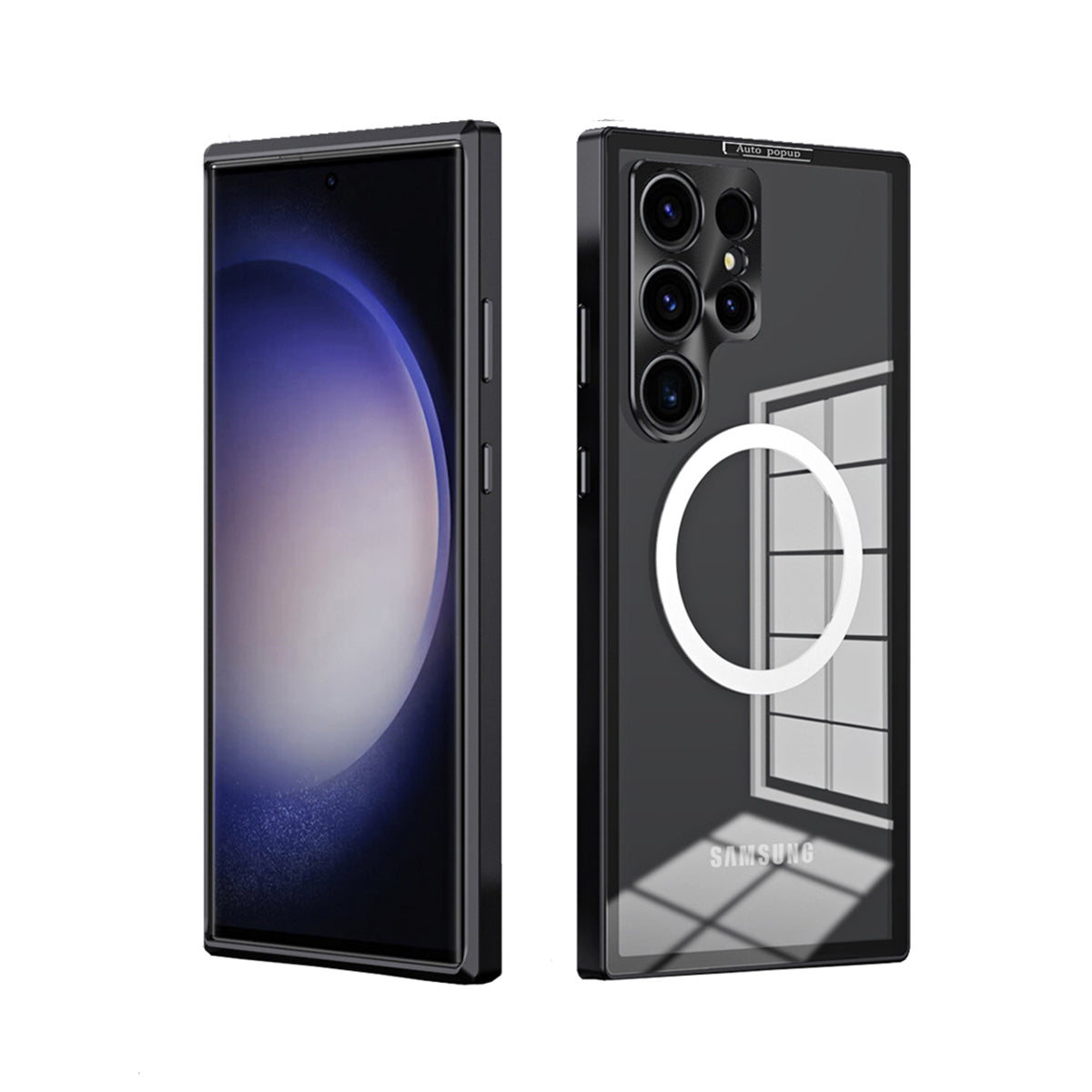 YUNKEY Metal Frosted Glass Magnetic Protective case for Samsung Galaxy S Series