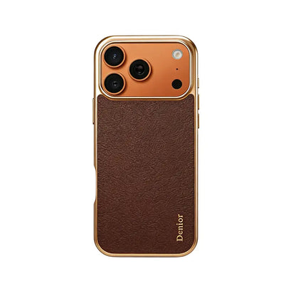 Luxury Leather iPhone Case–Sleek Design （Black）  | PE260042
