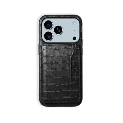 Wallet Phone Case With Card Holder for iPhone Black | PE260065