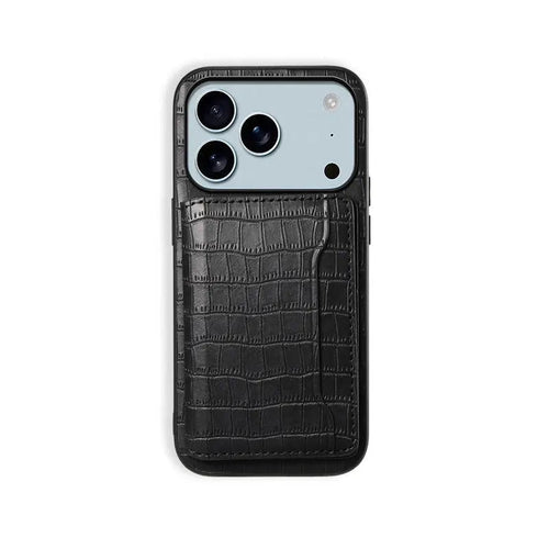 Wallet Phone Case With Card Holder for iPhone Black | PE260065