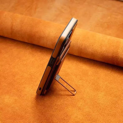 YUNKEY Premium Magnetic Leather Wallet Case For iPhone 14-17 with Detachable Stand