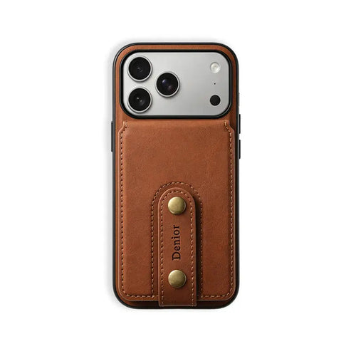 Leather Wallet Phone Case  For iPhone 17 Series (Brown)  | PE260070