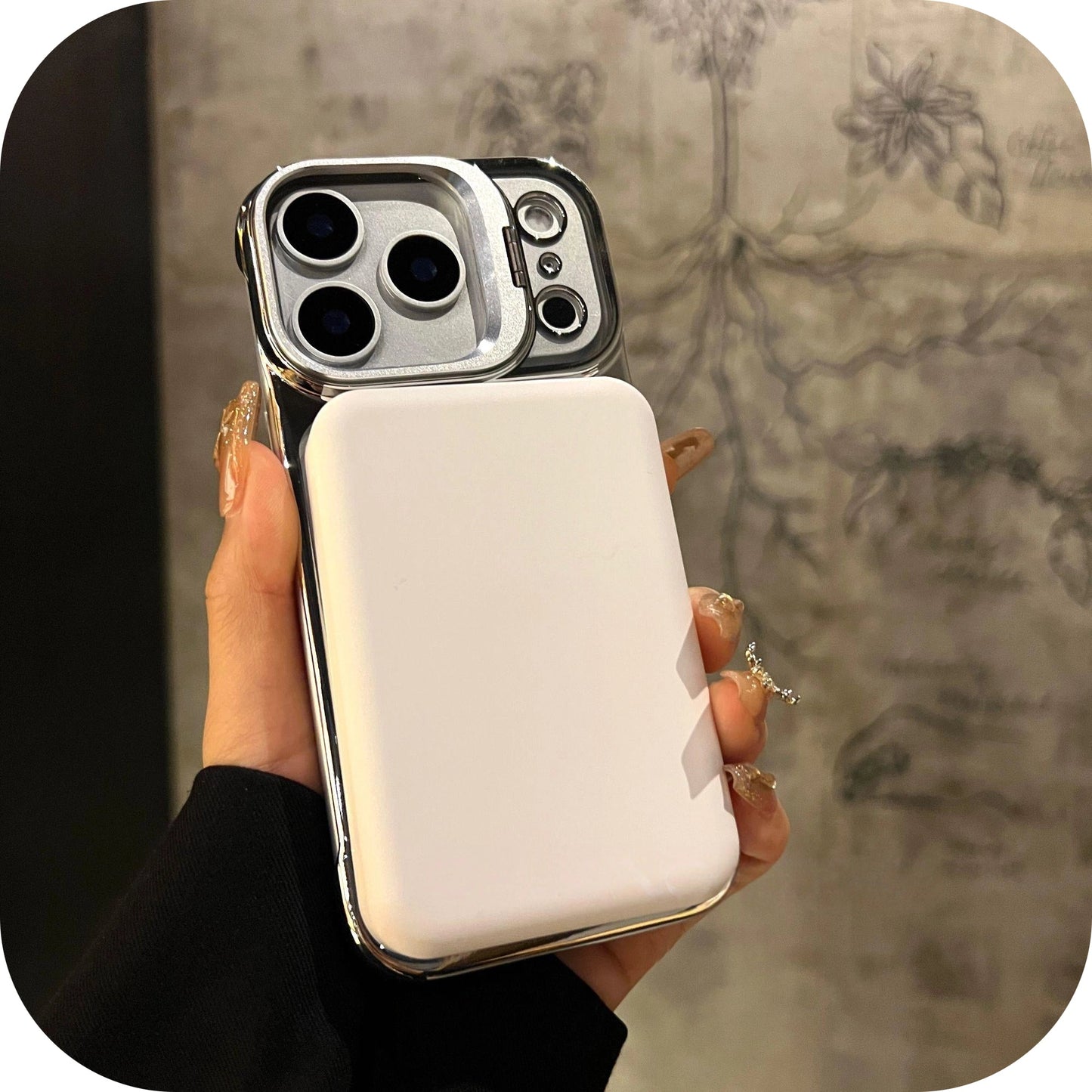 YUNKEY Magnetic Borderless Case with Built-in Lens Holder