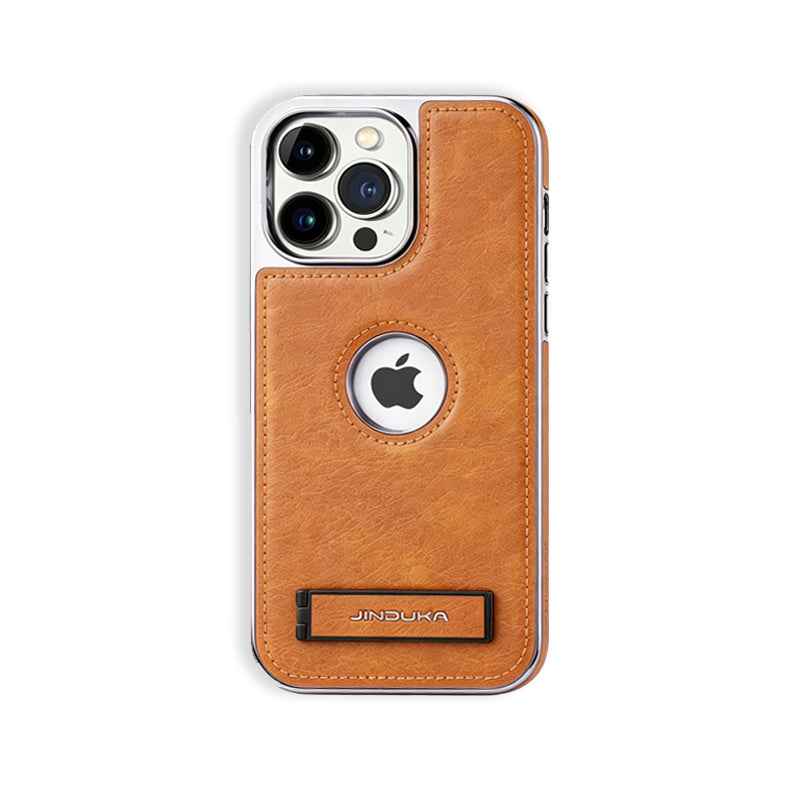 Learther Phone  Case With Stand For iPhone Brown | PE260080