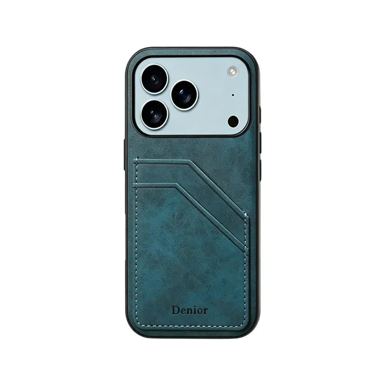 Premium Leather Wallet iPhone Case With Card Holde (Brown)  | PE260063