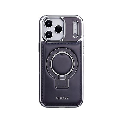 Leather Magsafe iPhone Case With Stand  For iPhone 17 Series Brown | PE260079