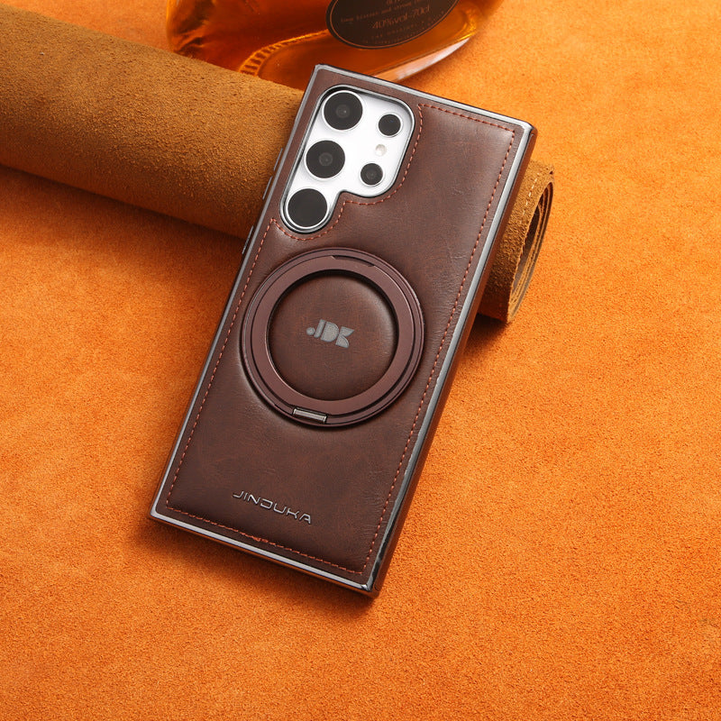 YUNKEY Samsung 360° Rotating Stand Leather Case with MagSafe