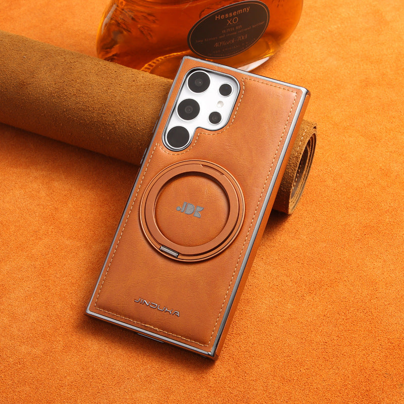 YUNKEY Samsung 360° Rotating Stand Leather Case with MagSafe