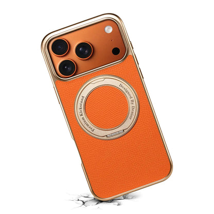 Leather iPhone Case with Grip – Full Protection (Orange)  | PE260050