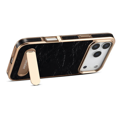 Leather iPhone Case with Stand  – Compatible with MagSafe (Black)  | PE260051