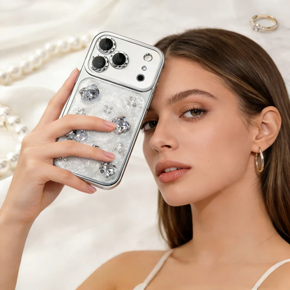 AIRKAS Crystal Bloom Quiet Luxury iPhone 17 Pro Max Case