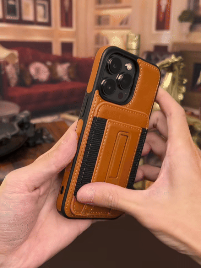 YUNKEY Premium Magnetic Leather Wallet Case For iPhone 14-17 with Detachable Stand