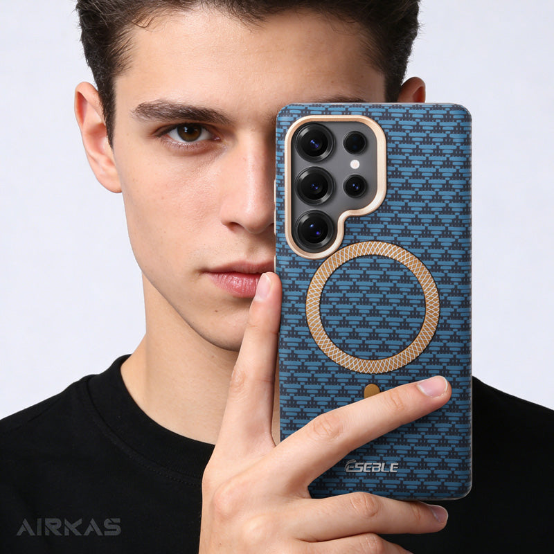 YUNKEY Samsung Frosted Magnetic Mountain Case for S26/25/S24 Ultra
