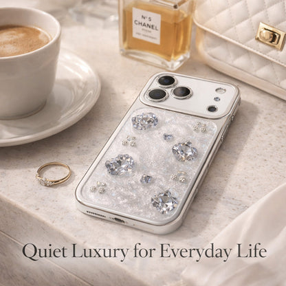 AIRKAS Crystal Bloom Quiet Luxury iPhone 17 Pro Max Case
