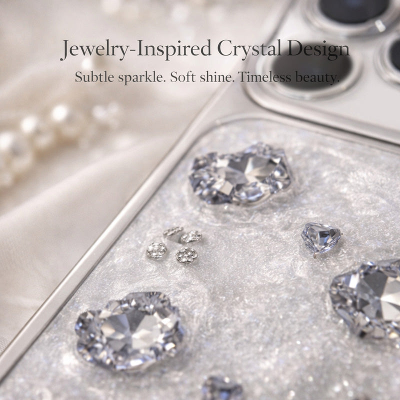 AIRKAS Crystal Bloom Quiet Luxury iPhone 17 Pro Max Case