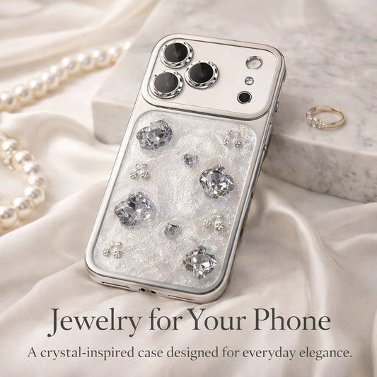 AIRKAS Crystal Bloom Quiet Luxury iPhone 17 Pro Max Case